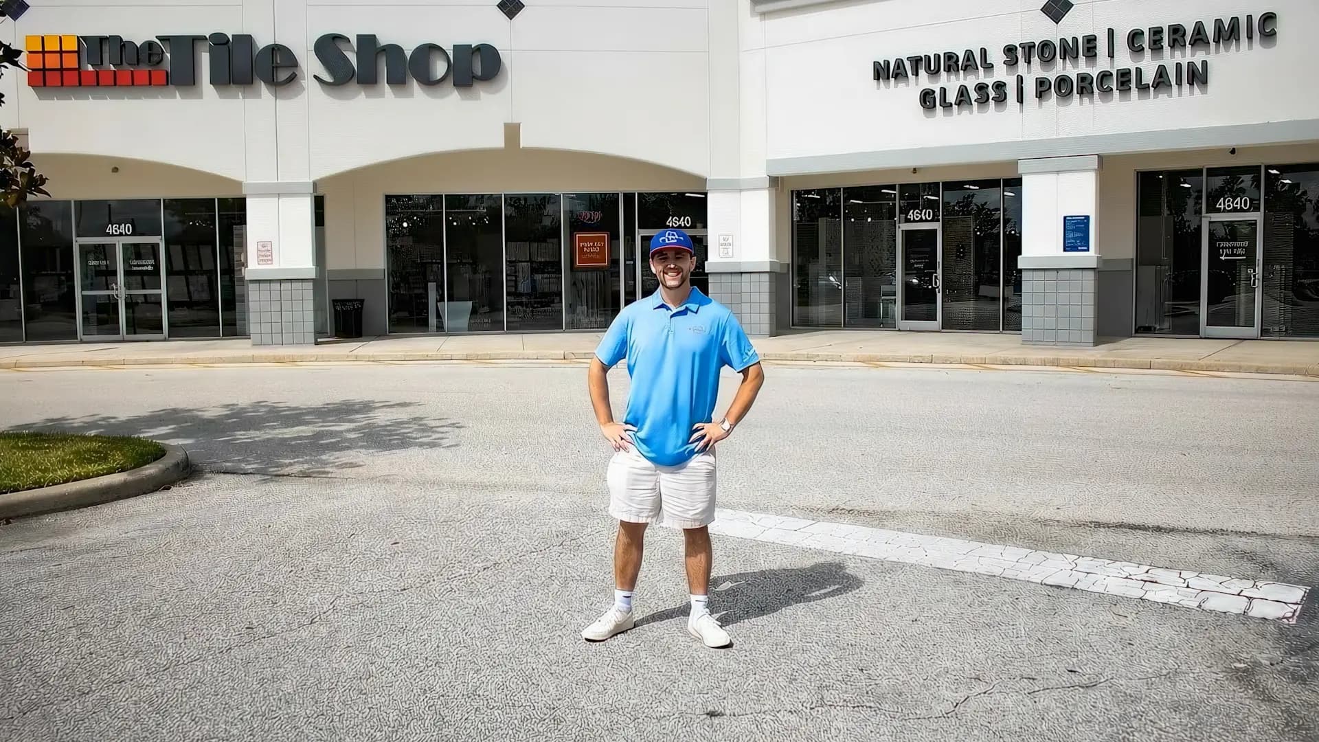 Aesthetic Tile filming Myth Breakers inside The Tile Shop in Orlando