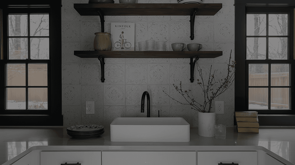 Completed custom kitchen backsplash tile installation in Groveland FL by Aesthetic Tile