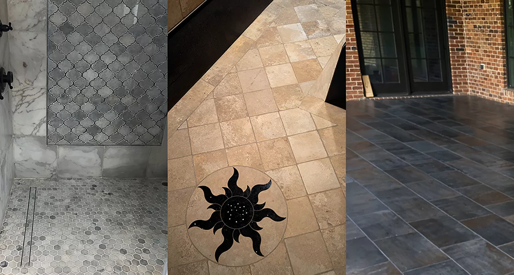 Tile pattern flooring